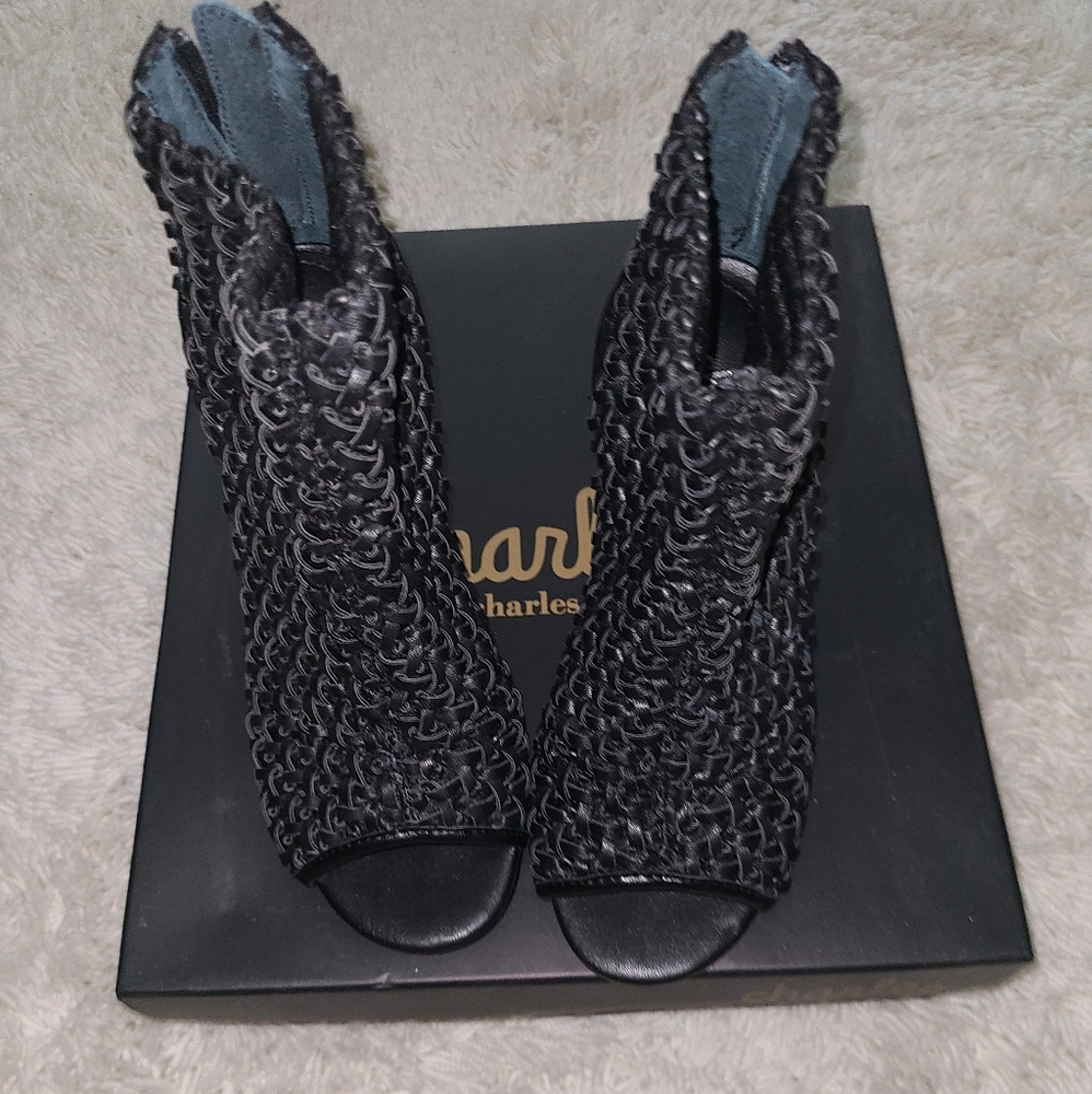 Charles David black booties